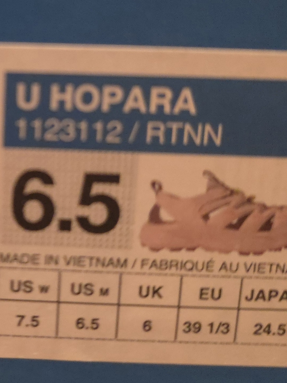 Hoka U Hopara Sandals 7.5W Size - Picture 8 of 10